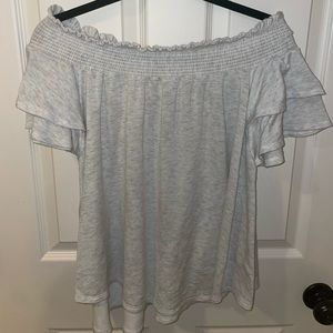 Crème Off the Shoulder Top